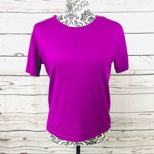 Noisy May Magenta Charlie Cotton T-Shirt XS